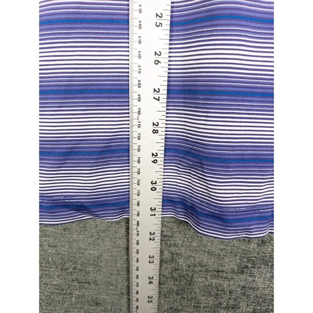 Nike Tiger Woods Dri Fit UV Polo Shirt Mens‎ M Striped Short Sleeve